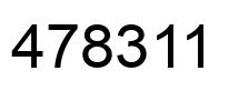 Number 478311 black image
