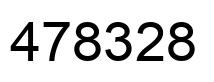 Number 478328 black image