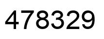 Number 478329 black image