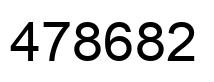Number 478682 black image