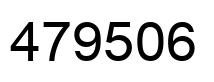 Number 479506 black image