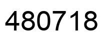 Número 480718 imagen negro