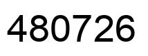 Number 480726 black image