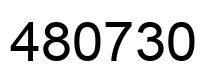 Number 480730 black image