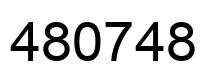 Número 480748 imagen negro