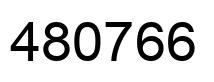Number 480766 black image