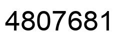Number 4807681 black image
