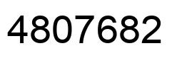 Number 4807682 black image