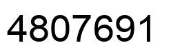 Number 4807691 black image