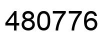 Number 480776 black image