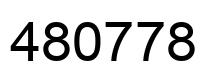 Number 480778 black image
