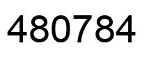 Number 480784 black image