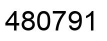 Número 480791 imagen negro