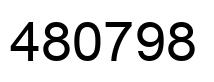 Número 480798 imagen negro