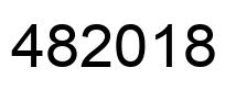 Number 482018 black image