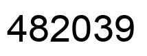 Número 482039 imagen negro
