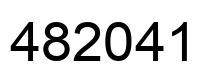 Number 482041 black image