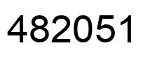 Number 482051 black image