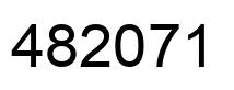 Number 482071 black image