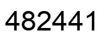 Número 482441 imagen negro