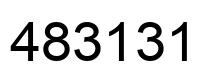 Number 483131 black image