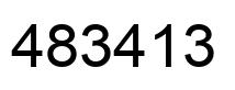 Number 483413 black image