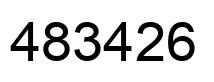 Number 483426 black image