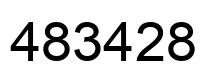 Number 483428 black image