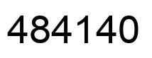 Número 484140 imagen negro