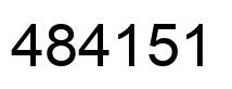 Número 484151 imagen negro