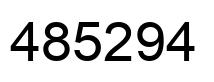 Número 485294 imagen negro