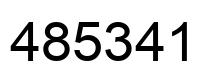 Número 485341 imagen negro