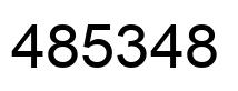 Número 485348 imagen negro