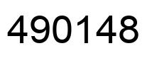 Number 490148 black image