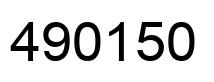 Number 490150 black image