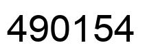 Number 490154 black image