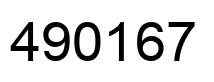 Número 490167 imagen negro