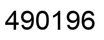 Number 490196 black image
