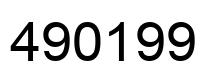 Number 490199 black image