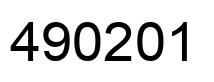 Número 490201 imagen negro