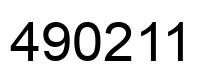 Número 490211 imagen negro