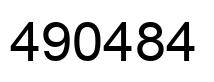 Número 490484 imagen negro