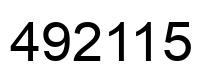 Número 492115 imagen negro