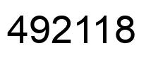 Número 492118 imagen negro