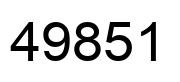 Number 49851 black image