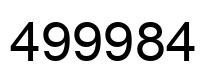Número 499984 imagen negro