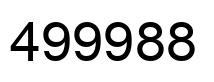 Número 499988 imagen negro