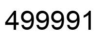Número 499991 imagen negro