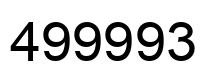 Número 499993 imagen negro