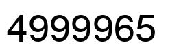 Número 4999965 imagen negro